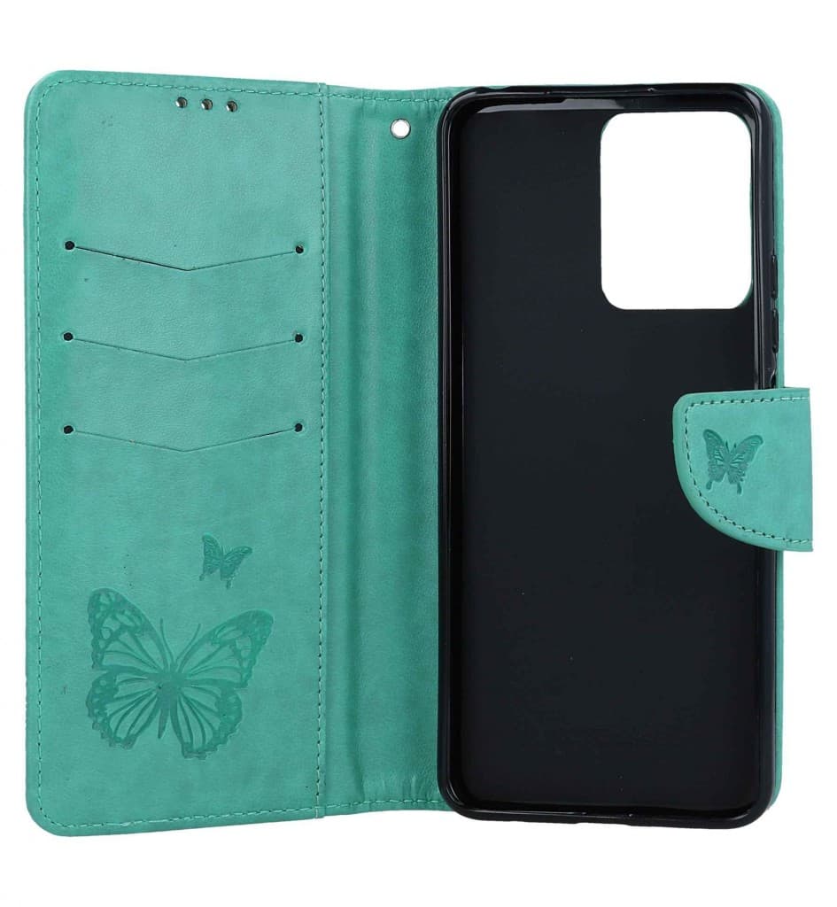 Pouzdro TopQ Xiaomi Redmi Note 12 knížkové Butterfly zelené 112023 - náhled 3
