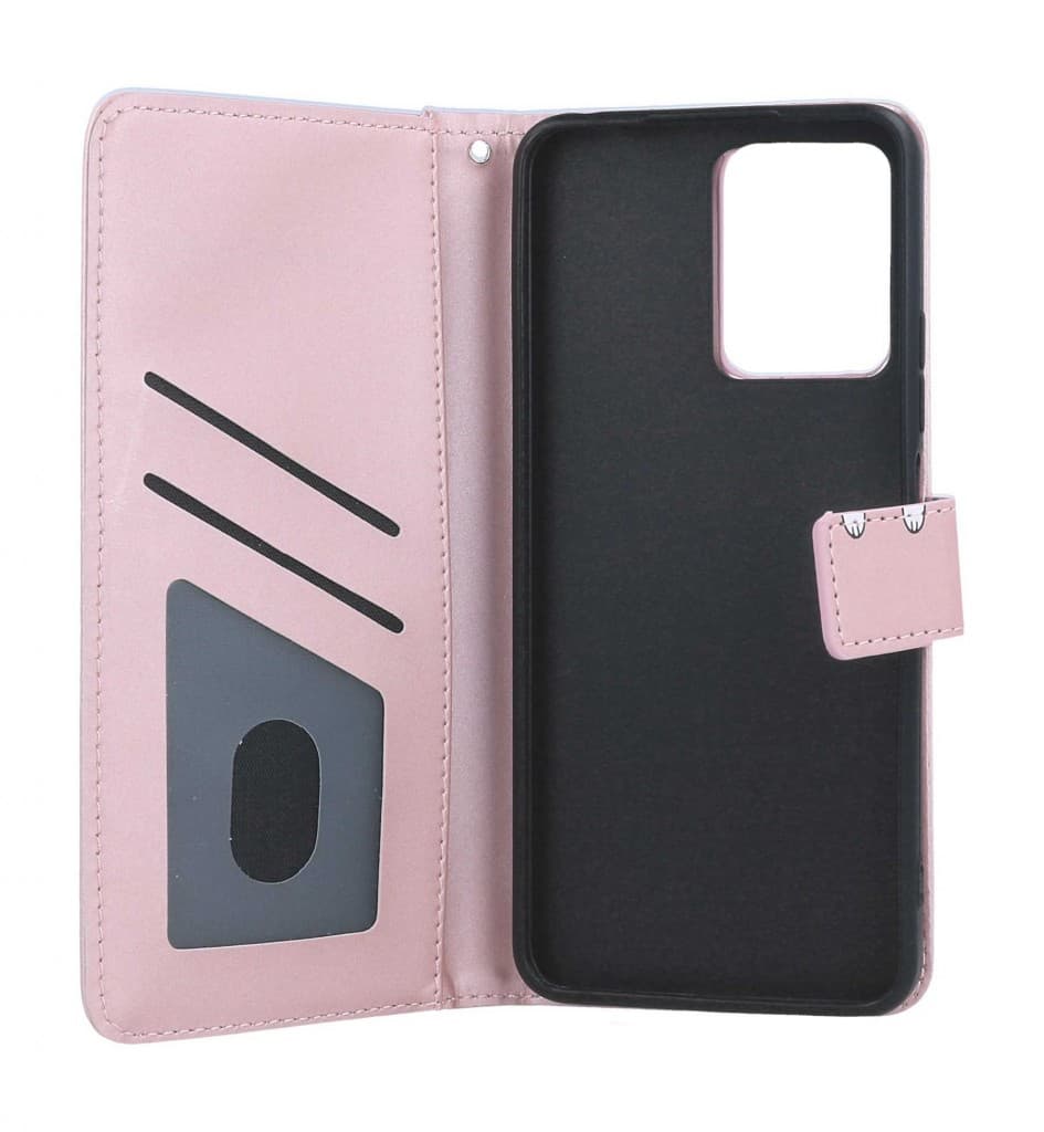 Pouzdro TopQ Xiaomi Redmi Note 12 knížkové růžové s králíčkem 96367 - náhled 3