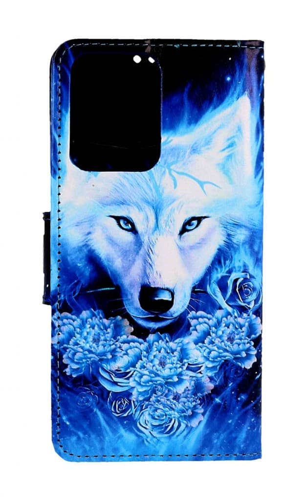 Pouzdro TopQ Xiaomi Redmi Note 12 knížkové Tyrkysový vlk 112836 - náhled 2