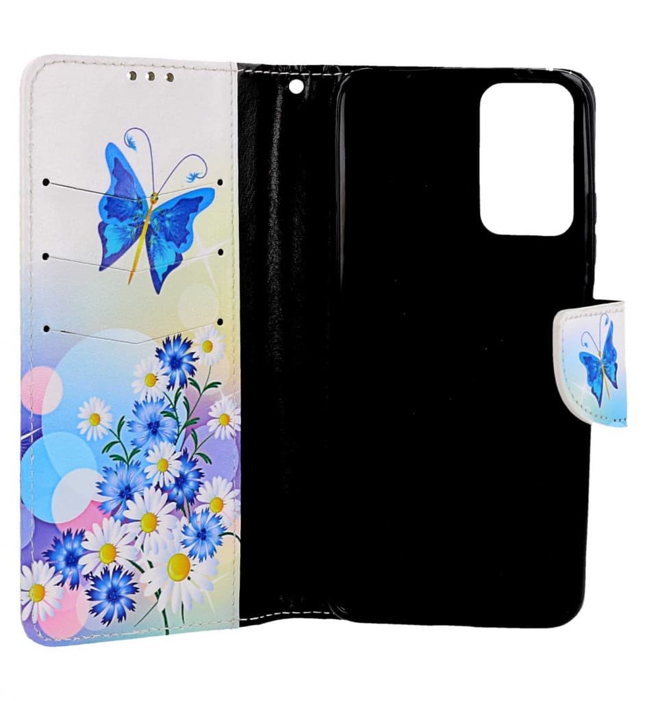 Pouzdro TopQ Xiaomi Redmi Note 12S knížkové Bílé s motýlkem 112831 - náhled 3