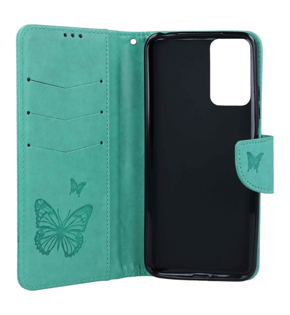 Pouzdro TopQ Xiaomi Redmi Note 12S knížkové Butterfly zelené 111958 - náhled 3