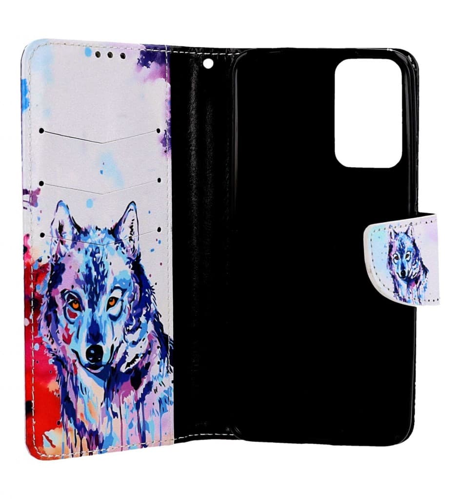 Pouzdro TopQ Xiaomi Redmi Note 12S knížkové Kresba vlka 112808 - náhled 3