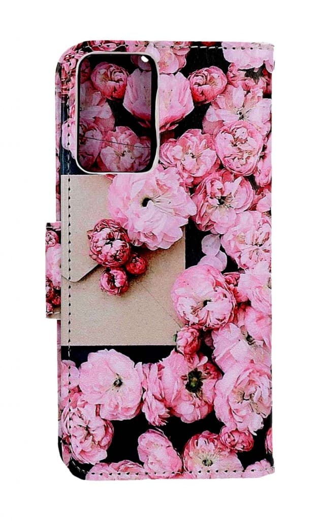 Pouzdro TopQ Xiaomi Redmi Note 12S knížkové Růžové květy 107427 - náhled 2