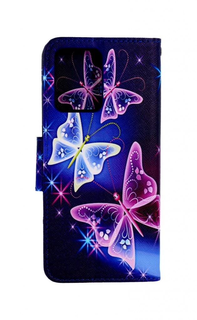 Pouzdro TopQ Realme 9 Pro+ knížkové Modré s motýlky 71504 - náhled 2