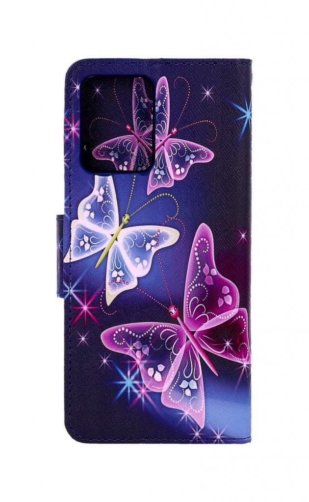 Pouzdro TopQ Realme 9 Pro knížkové Modré s motýlky 71443 - náhled 2