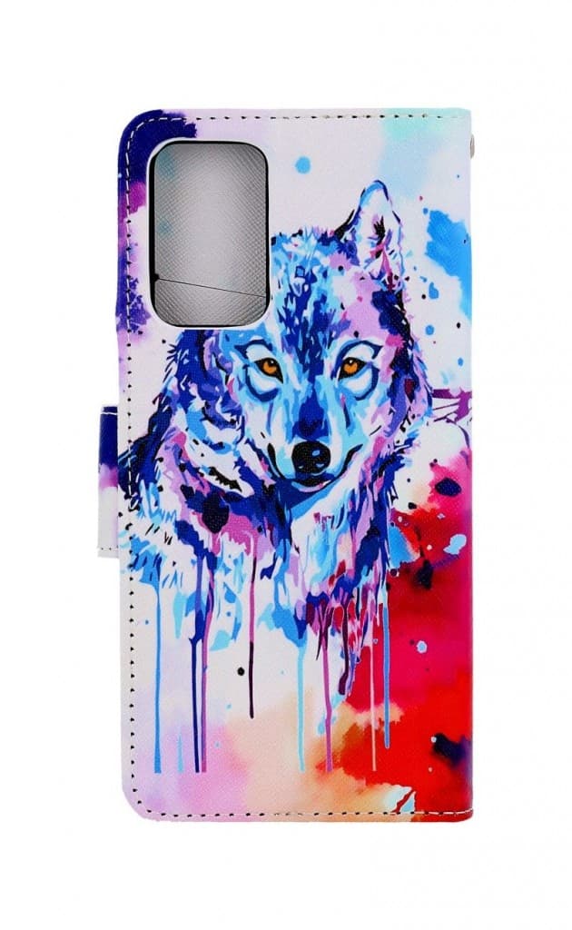 Pouzdro TopQ Realme 9i knížkové Kresba vlka 71527 - náhled 2