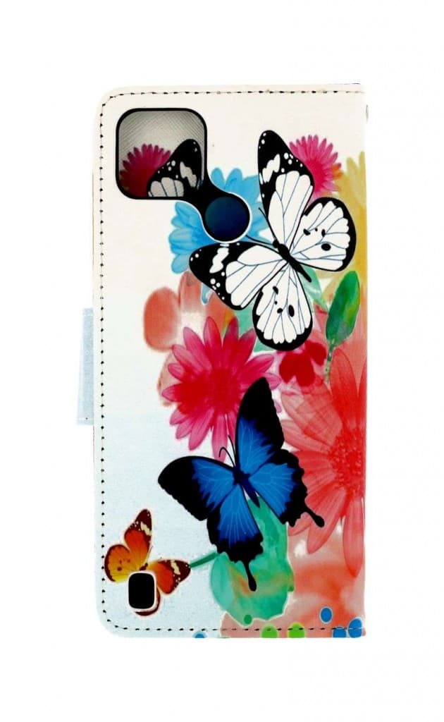 Pouzdro TopQ Realme C21Y knížkové Barevné s motýlky 70087 - náhled 2