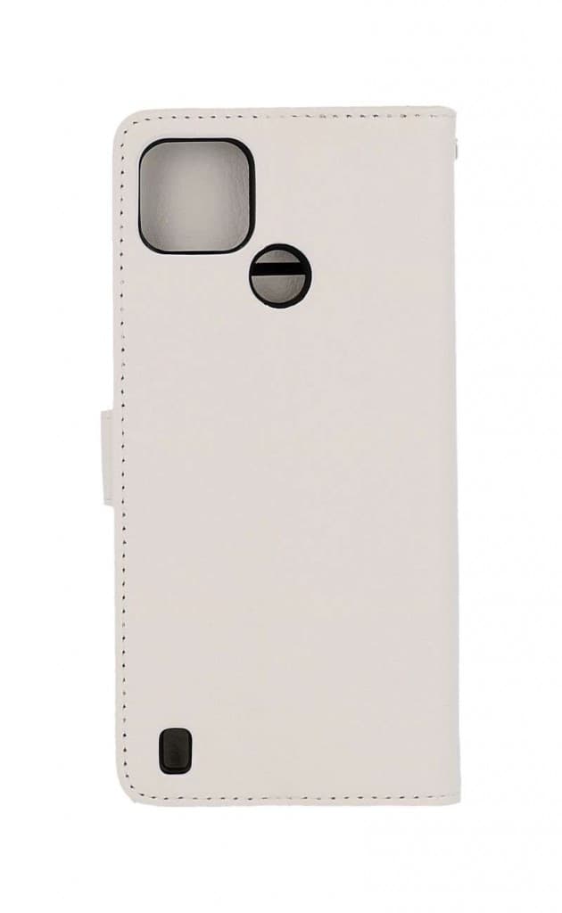 Pouzdro TopQ Realme C21Y knížkové bílé s přezkou 70823 - náhled 2