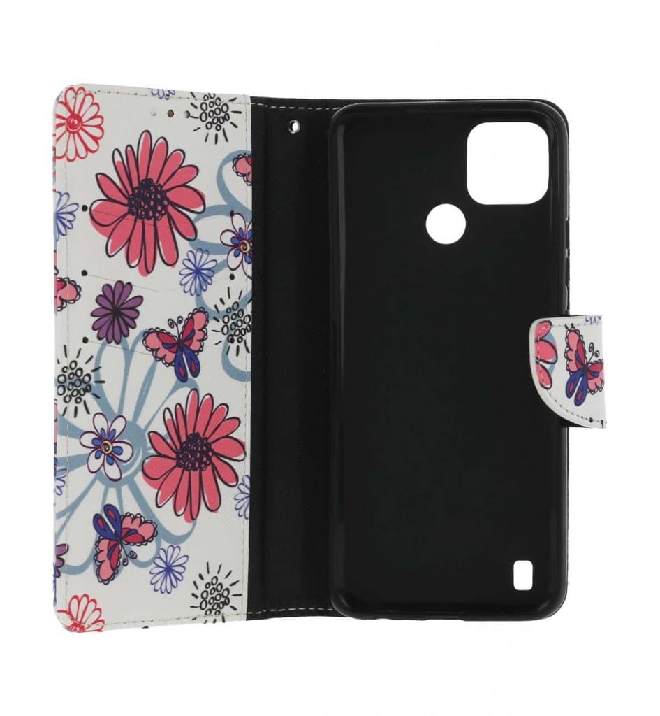 Pouzdro TopQ Realme C21Y knížkové Flowers 70106 - náhled 3
