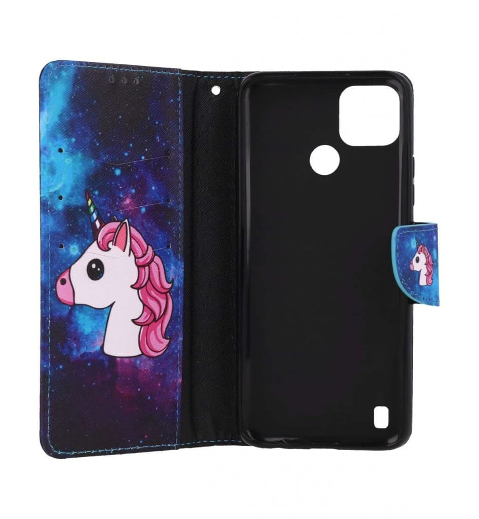 Pouzdro TopQ Realme C21Y knížkové Space Unicorn 70101 - náhled 3
