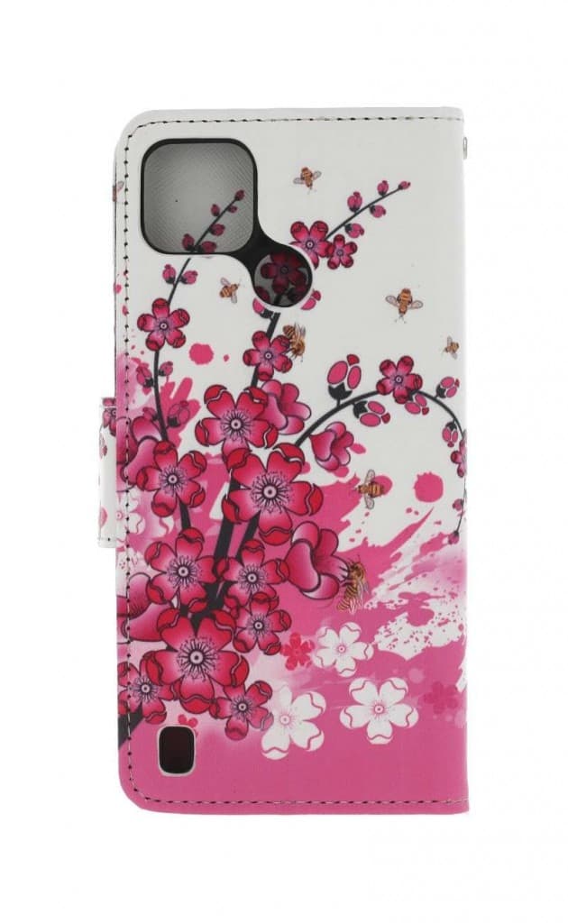 Pouzdro TopQ Realme C25Y knížkové Kytičky textil 70294 - náhled 2