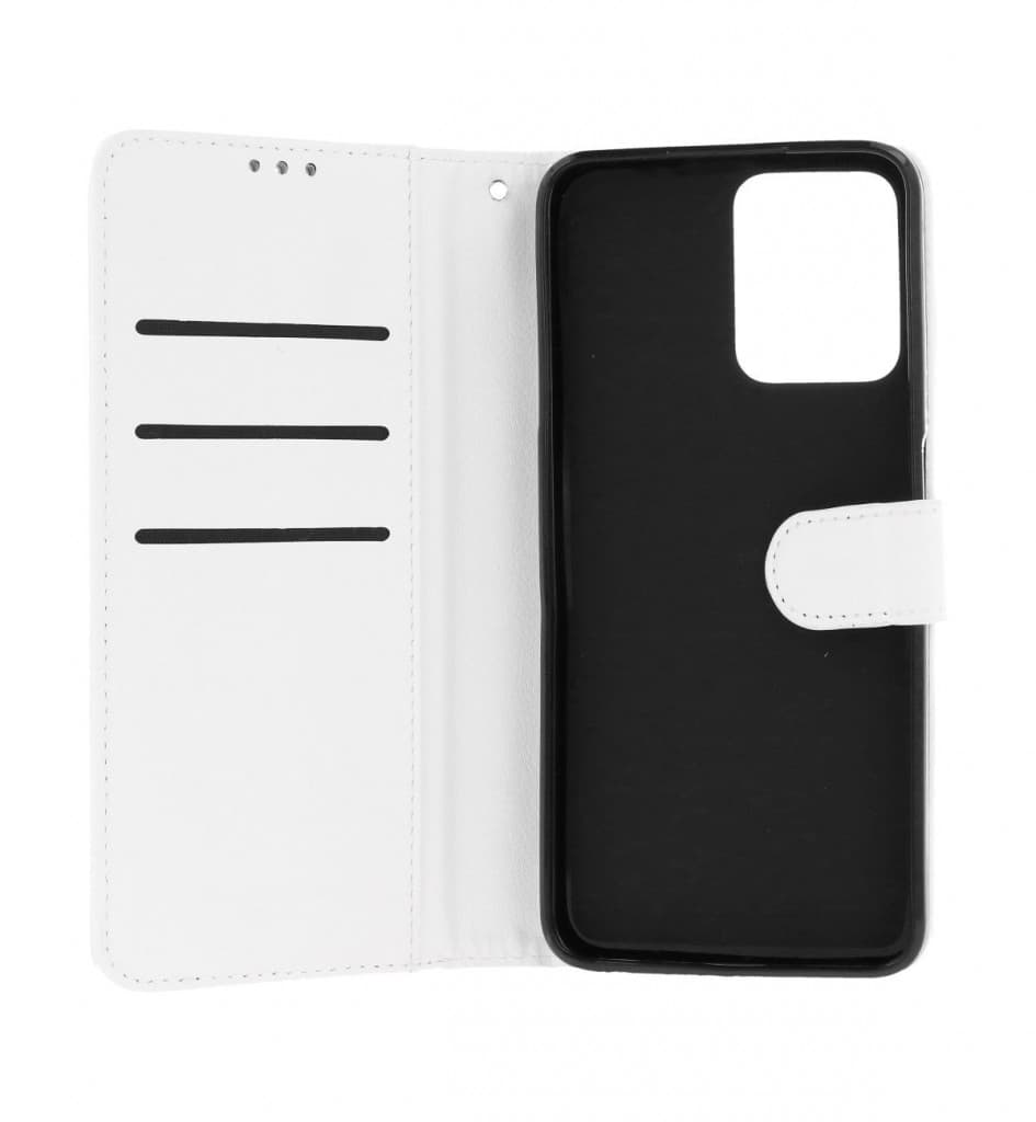 Pouzdro TopQ Realme C35 knížkové bílé s přezkou 74882 - náhled 3