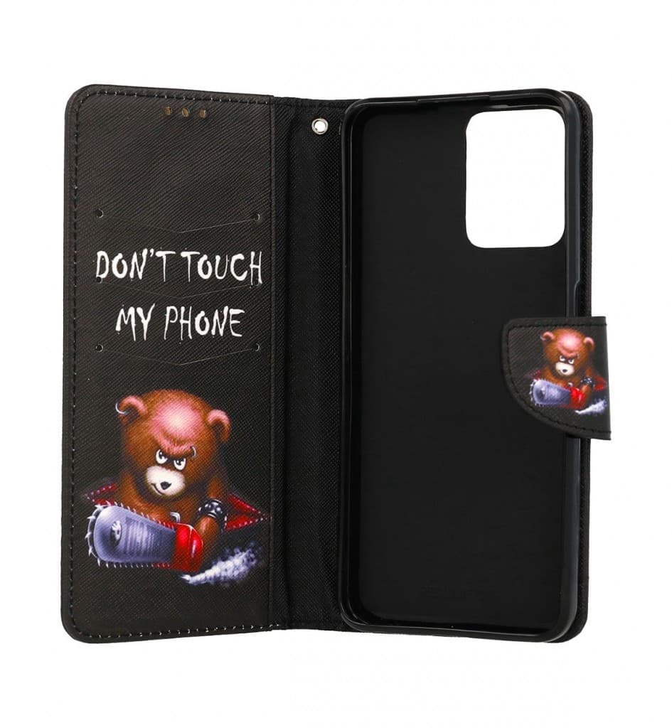 Pouzdro TopQ Realme C35 knížkové Don´t Touch méďa 74890 - náhled 3