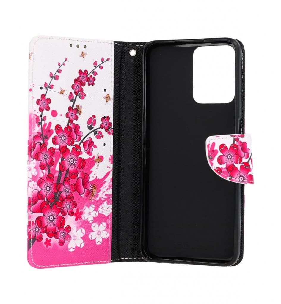 Pouzdro TopQ Realme C35 knížkové Kytičky textil 74885 - náhled 3