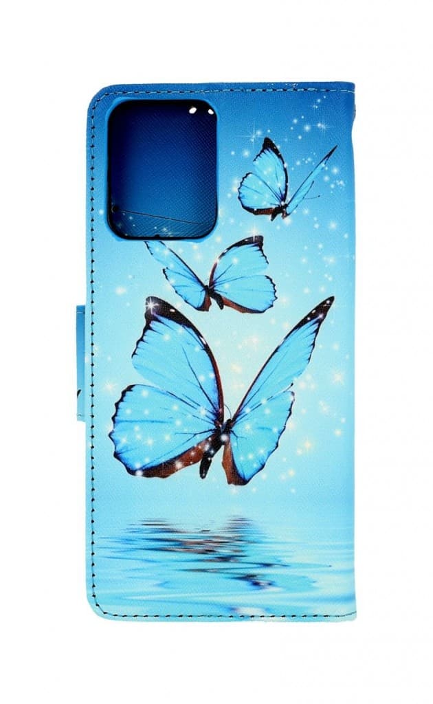 Pouzdro TopQ Realme C35 knížkové Modří motýlci 74902 - náhled 2