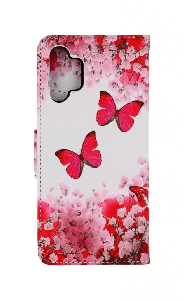 Pouzdro TopQ Samsung A13 knížkové Růžoví motýlci 73515 - náhled 2