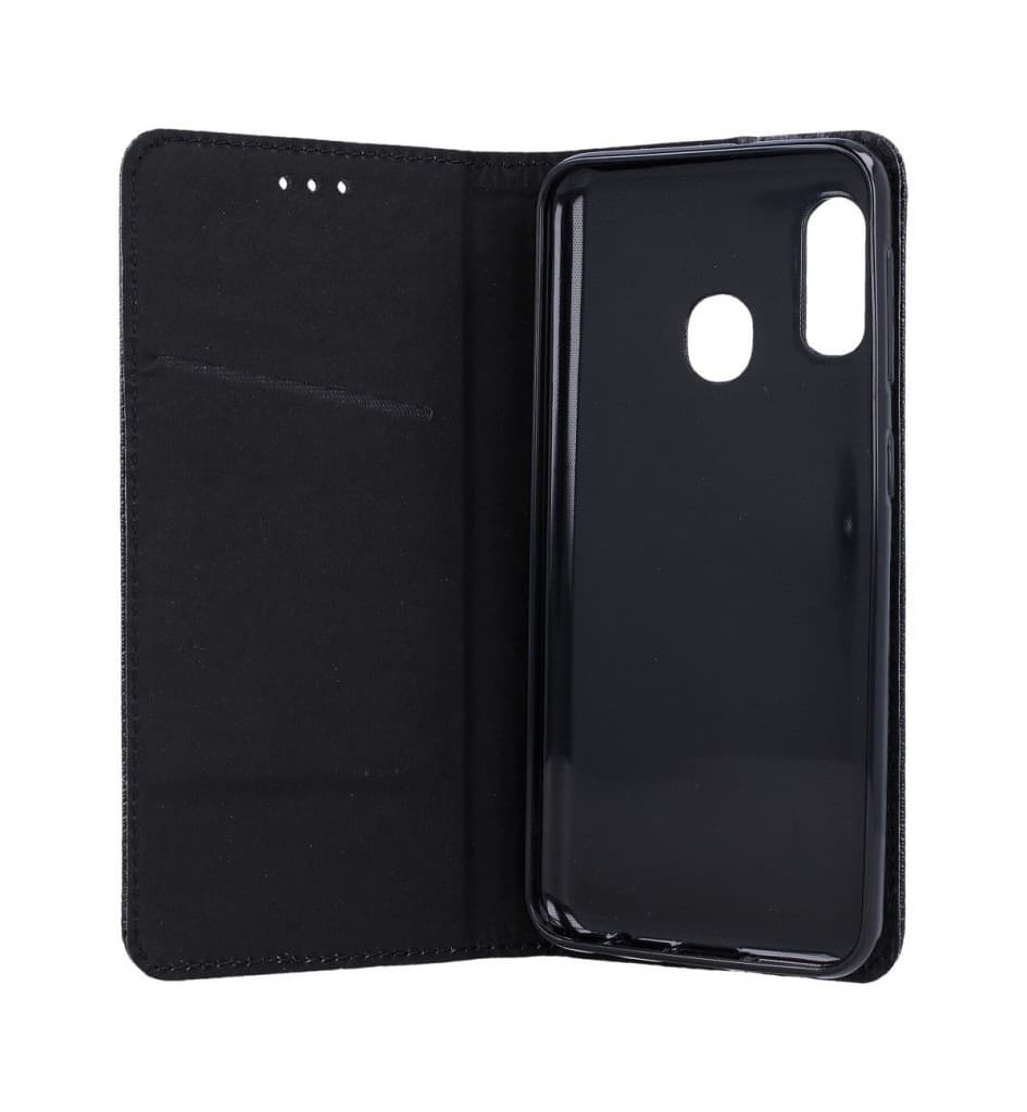 Pouzdro TopQ Samsung A20e Smart Magnet knížkové černé 43101 - náhled 3