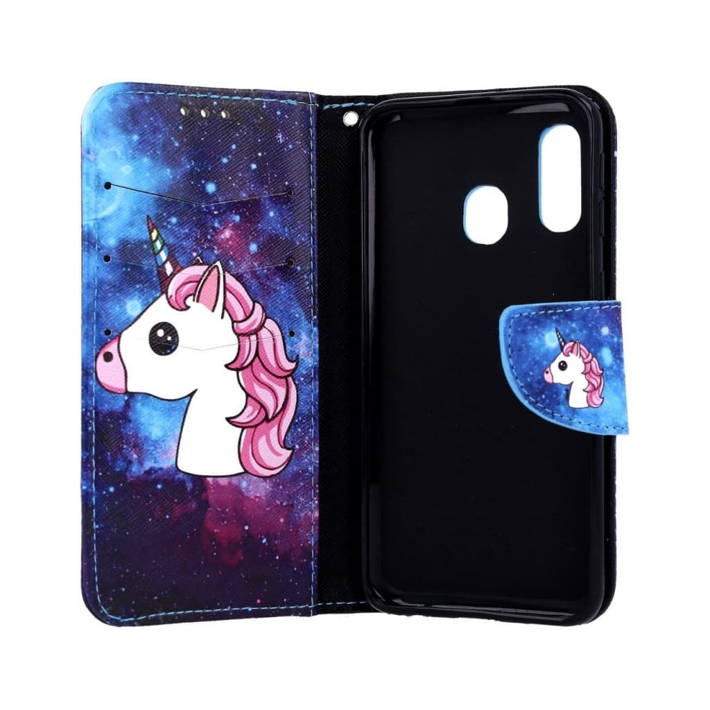 Pouzdro TopQ Samsung M20 knížkové Space Unicorn 41035 - náhled 3
