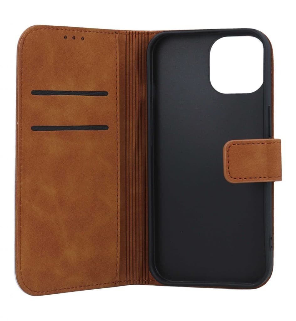 Pouzdro TopQ Tender iPhone 15 knížkové hnědé 105041 - náhled 3