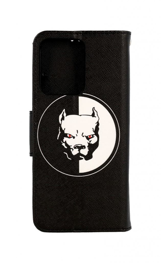 Pouzdro TopQ Vivo V23 5G knížkové Černobílý pitbull 73862 - náhled 2