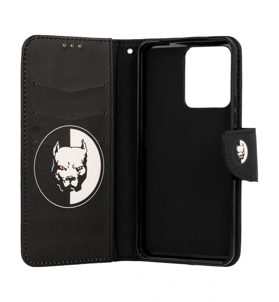 Pouzdro TopQ Vivo V23 5G knížkové Černobílý pitbull 73862 - náhled 3