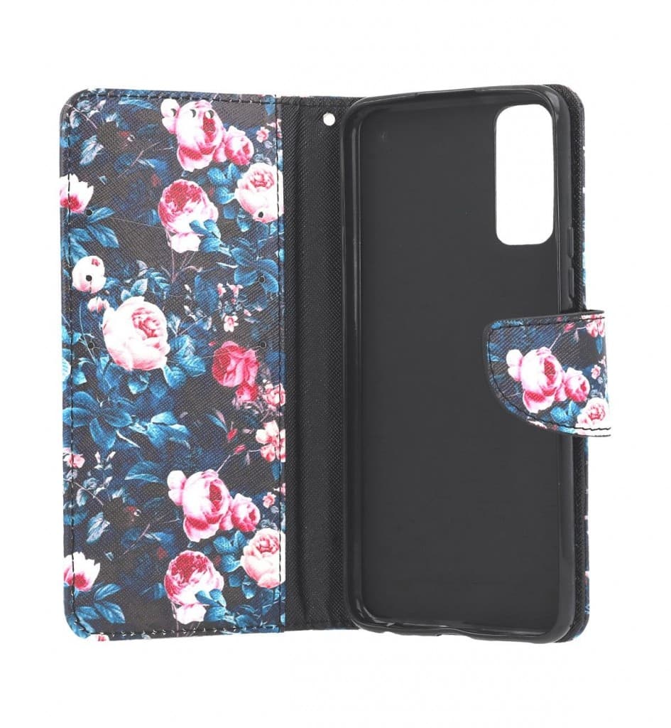 Pouzdro TopQ Vivo Y11s knížkové Růžičky 71377 - náhled 3