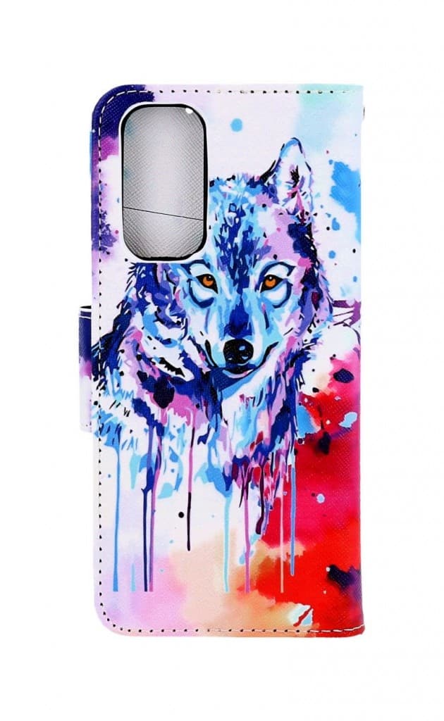 Pouzdro TopQ Xiaomi Redmi Note 11 knížkové Kresba vlka 67777 - náhled 2