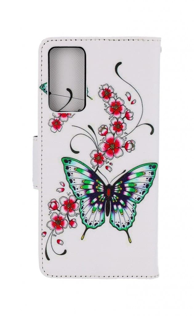 Pouzdro TopQ Xiaomi Redmi Note 11 Pro knížkové Motýlci s květinou 73723 - náhled 2