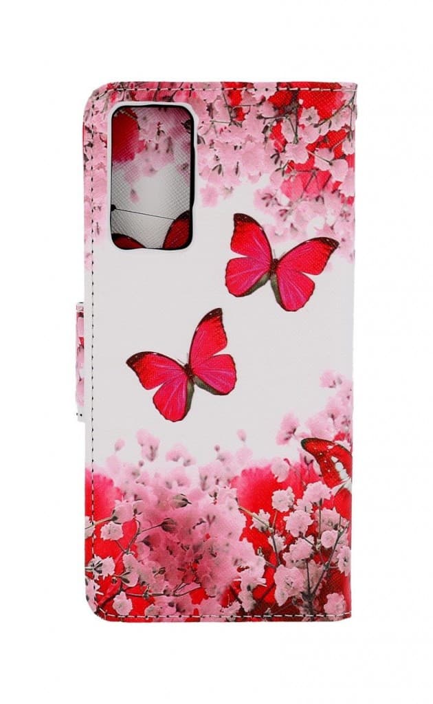 Pouzdro TopQ Xiaomi Redmi Note 11 Pro knížkové Růžoví motýlci 73731 - náhled 2
