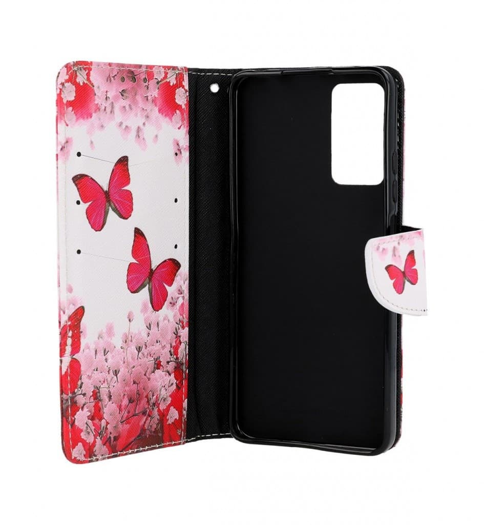 Pouzdro TopQ Xiaomi Redmi Note 11 Pro knížkové Růžoví motýlci 73731 - náhled 3