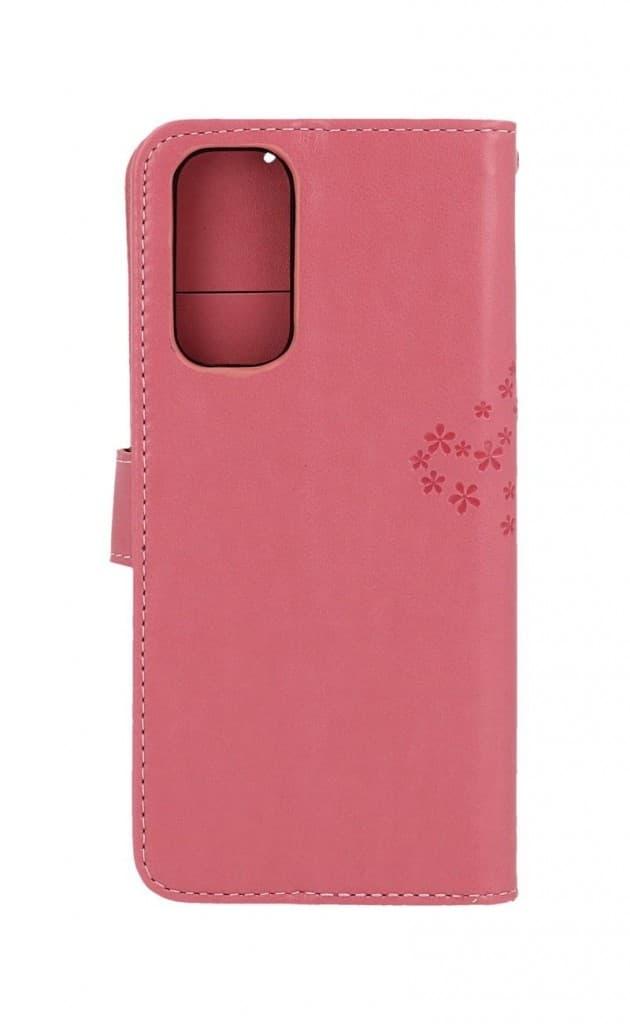 Pouzdro TopQ Xiaomi Redmi Note 11 knížkové Růžový strom sovičky 67723 - náhled 2