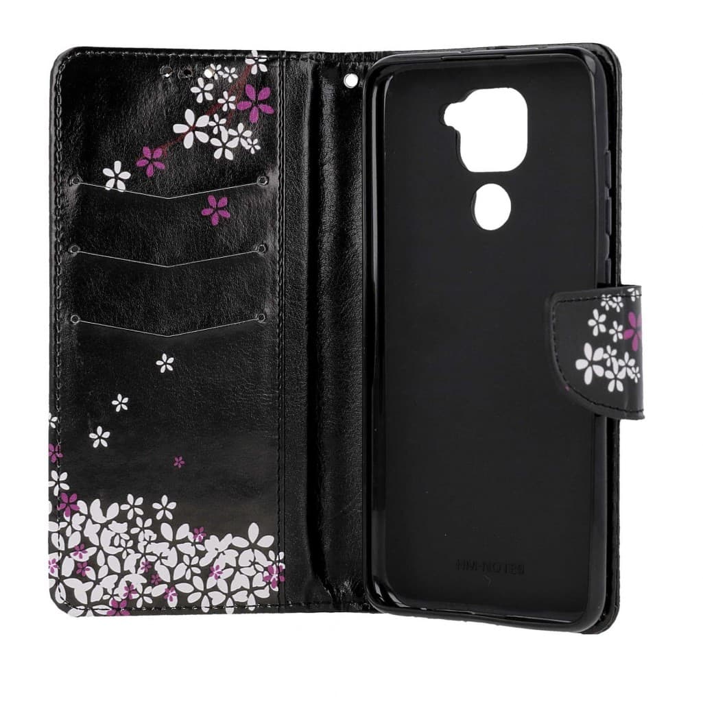 Kryt TopQ Xiaomi Redmi Note 9 knížkový Květy sakury 50604 - náhled 3