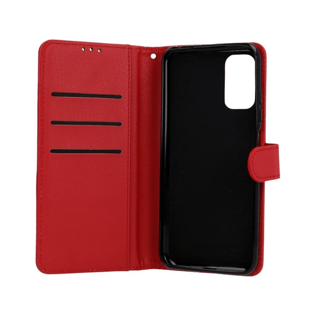 Pouzdro TopQ Xiaomi Poco M3 Pro knížkové červené s přezkou 61054 - náhled 3