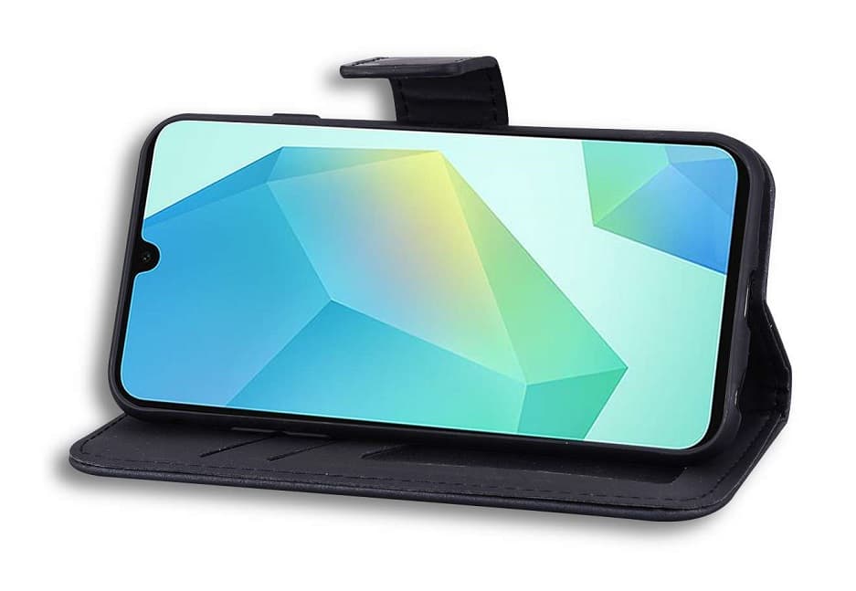 Pouzdro TopQ Samsung A16 knížkové černé s pandou 132307 - náhled 3