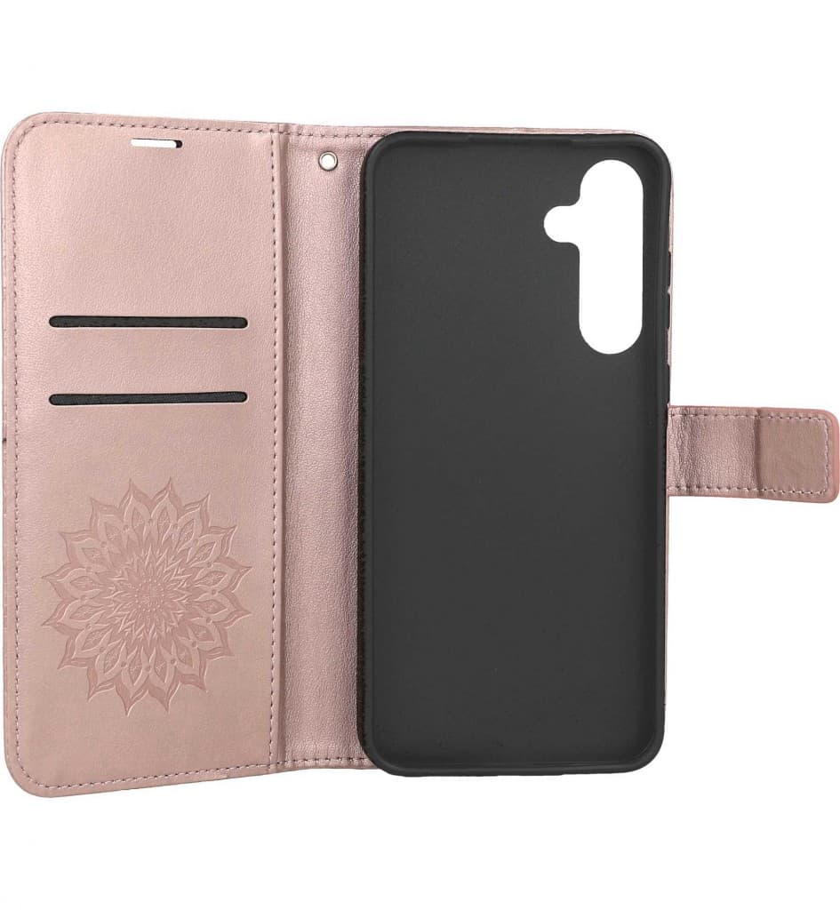 Pouzdro TopQ Samsung A16 knížkové Mandala růžová 131966 - náhled 3