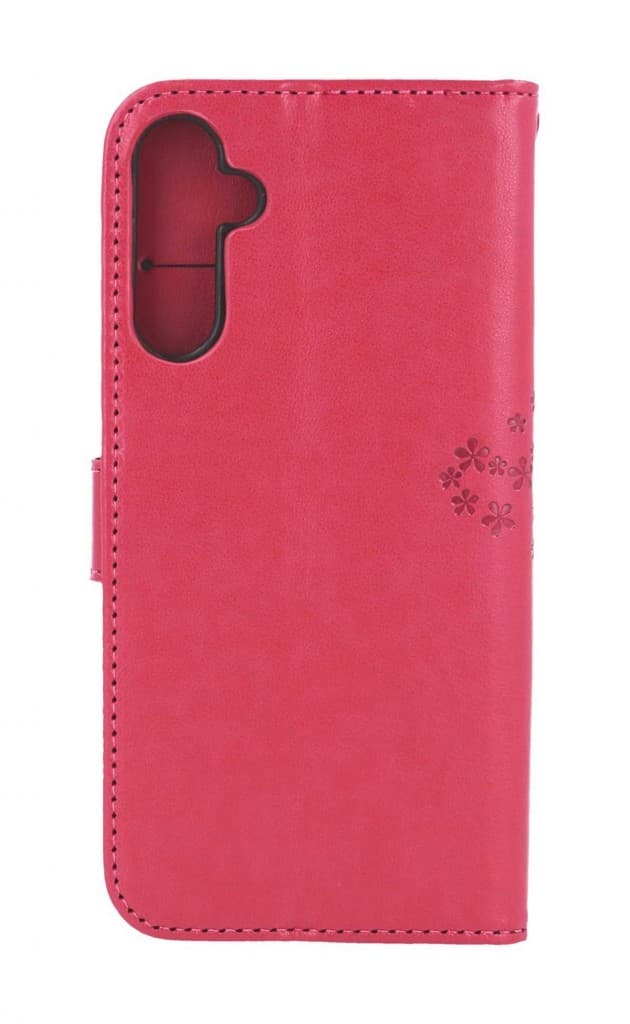 Pouzdro TopQ Samsung A16 knížkové Tmavě růžový strom sovičky 132436 - náhled 2