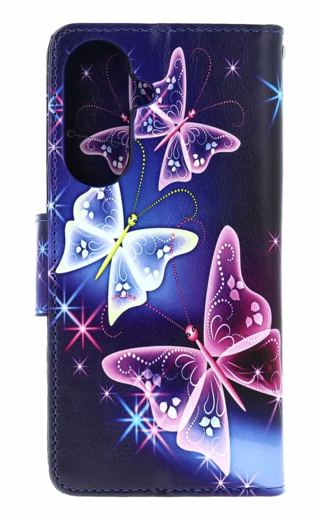 Pouzdro TopQ Samsung A37 5G Modré s motýlky 175039 - náhled 2