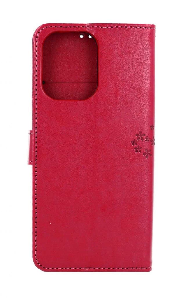 Pouzdro TopQ Xiaomi Redmi Note 13 Pro knížkové Tmavě růžový strom sovičky 127759 - náhled 2