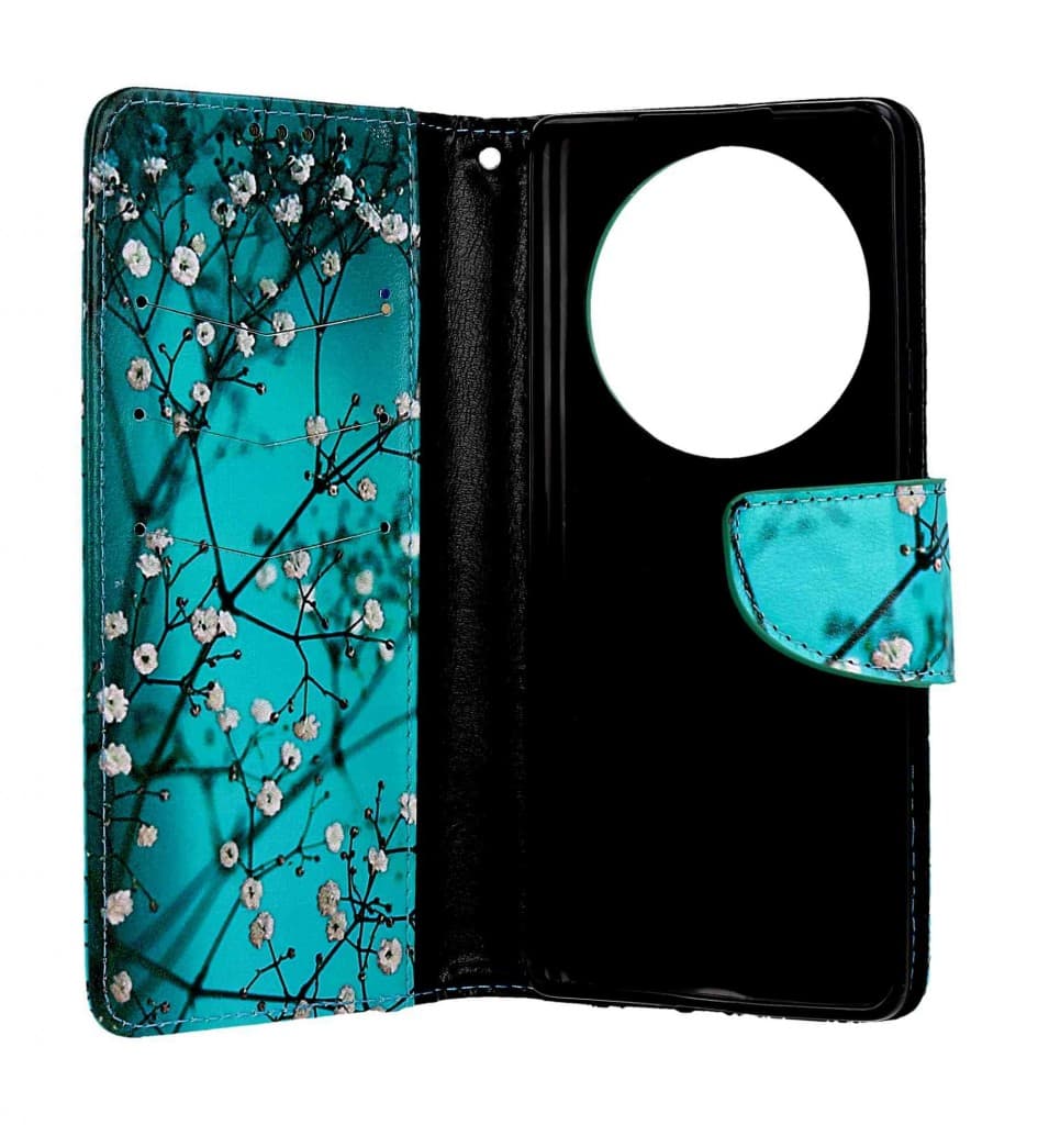 Pouzdro TopQ Xiaomi Redmi 14C Modré s květy 132331 - náhled 3