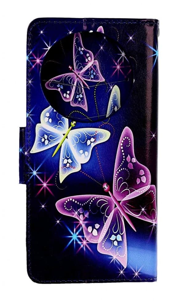 Pouzdro TopQ Xiaomi Redmi 14C Modré s motýlky 132332 - náhled 2