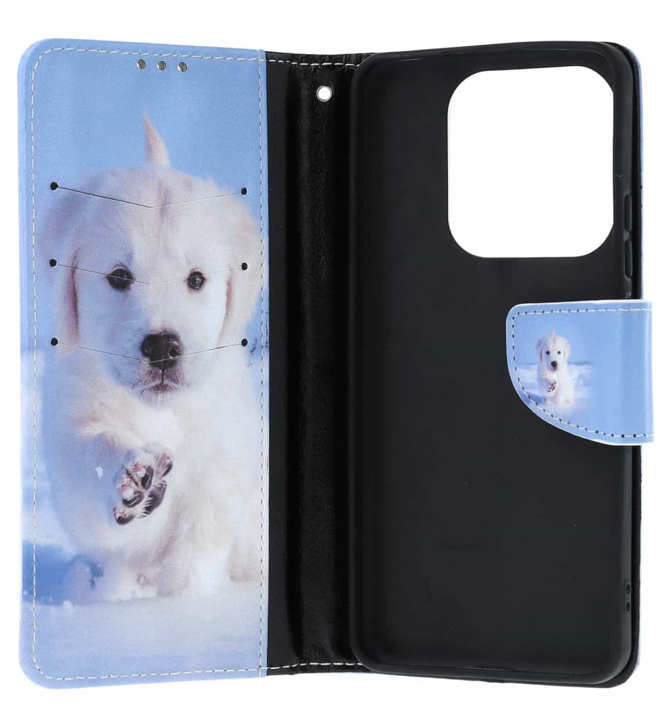 Pouzdro TopQ Xiaomi Redmi Note 14 knížkové Štěňátko 137260 - náhled 3