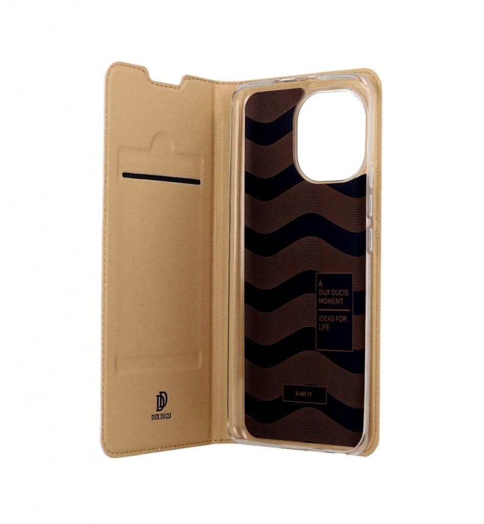 Pouzdro Dux Ducis Xiaomi Mi 11 knížkové zlaté 58489 - náhled 2