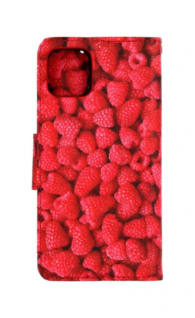 Pouzdro TopQ iPhone 11 knížkové Maliny 63753 - náhled 2