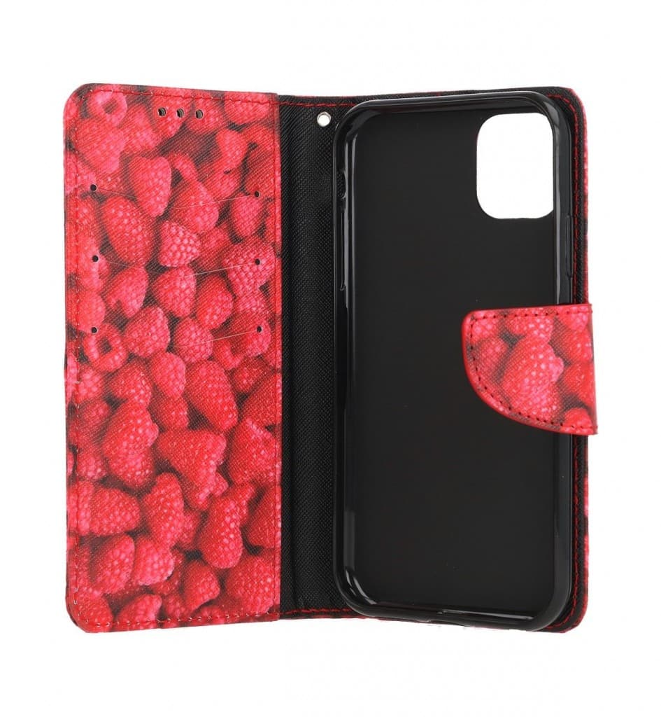 Pouzdro TopQ iPhone 11 knížkové Maliny 63753 - náhled 3