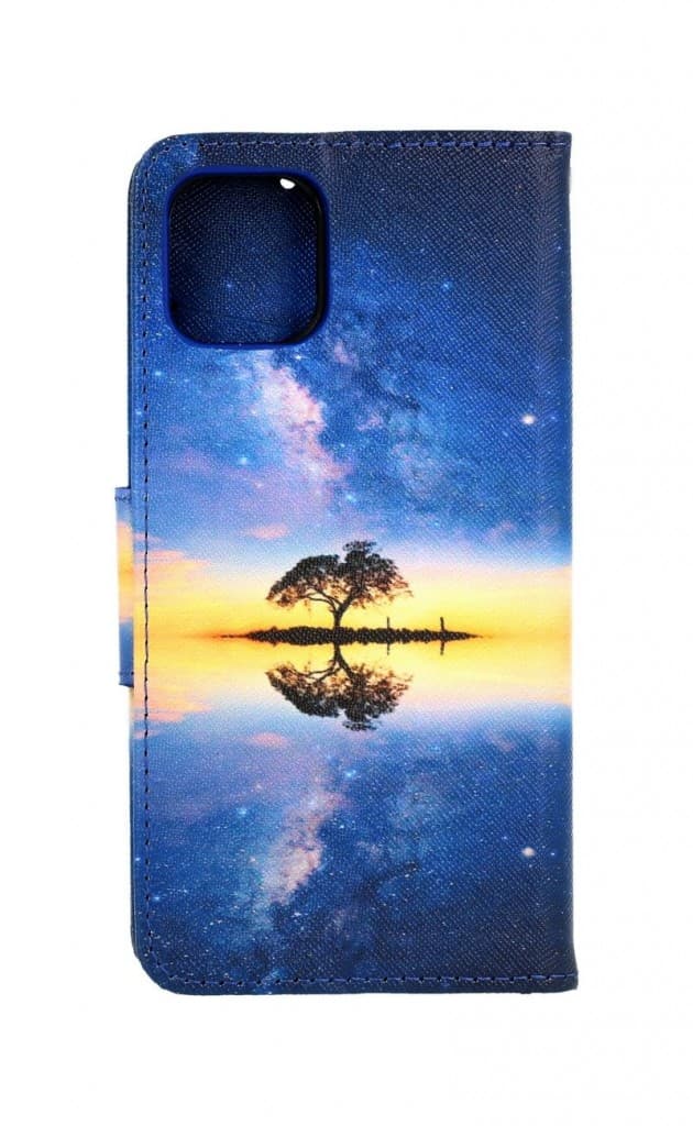 Pouzdro TopQ iPhone 11 knížkové Noční obloha 63732 - náhled 2