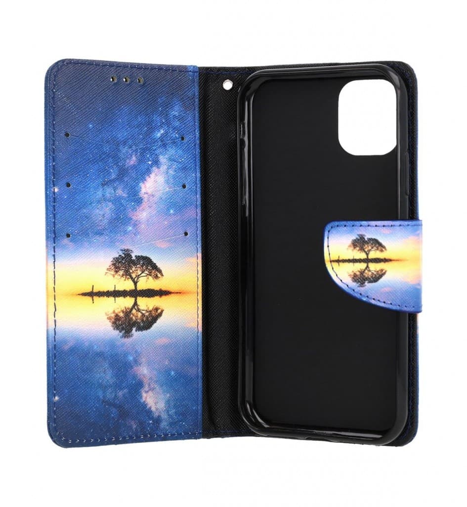 Pouzdro TopQ iPhone 11 knížkové Noční obloha 63732 - náhled 3
