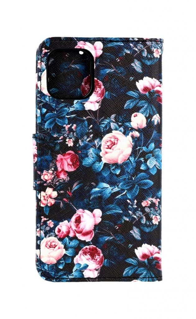 Pouzdro TopQ iPhone 11 knížkové Růžičky 63797 - náhled 2