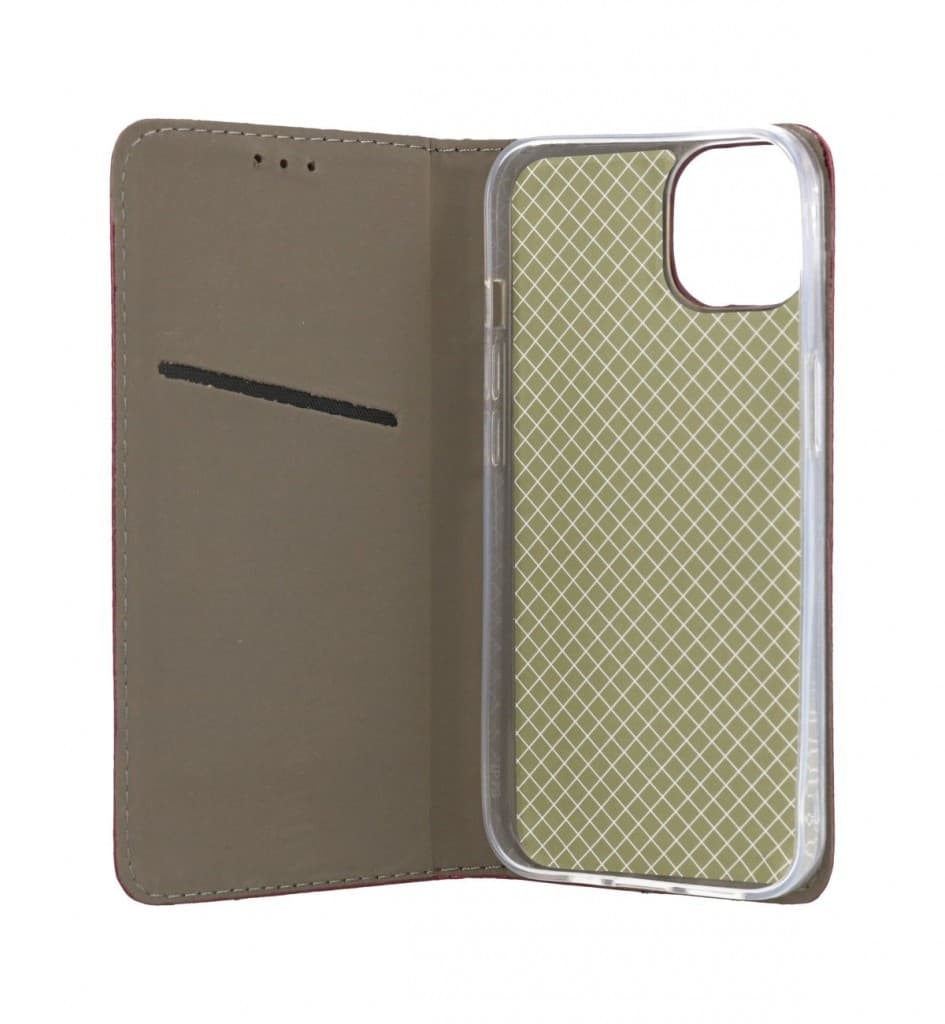 Pouzdro TopQ iPhone 13 Pro Smart Magnetic knížkové vínové 64549 - náhled 3