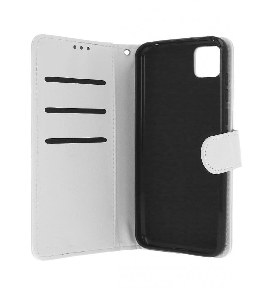 Kryt TopQ Huawei Y5p knížkový bílý s přezkou 50668 - náhled 3