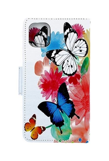 Pouzdro TopQ iPhone 11 knížkové Barevné s motýlky 49782 - náhled 2